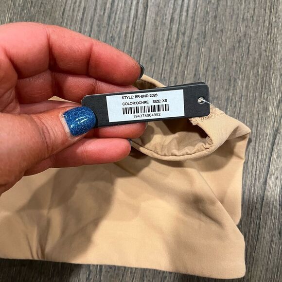 NWT Skims Fits Everybody Bandeau Bra Ochre - Size XS - Picture 2 of 4